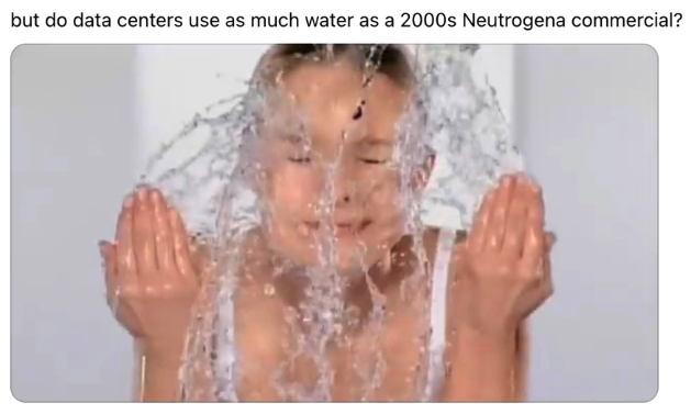 Woman splashing water over her face with hands raised